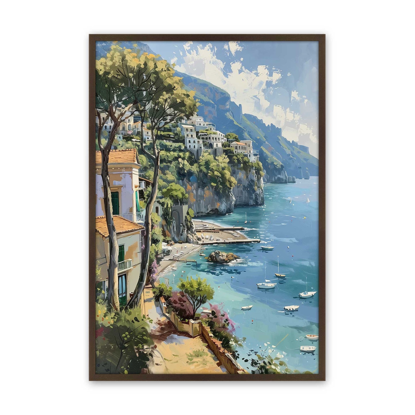 [Color:Belvinder Brown], Picture of art in a Belvinder Brown frame