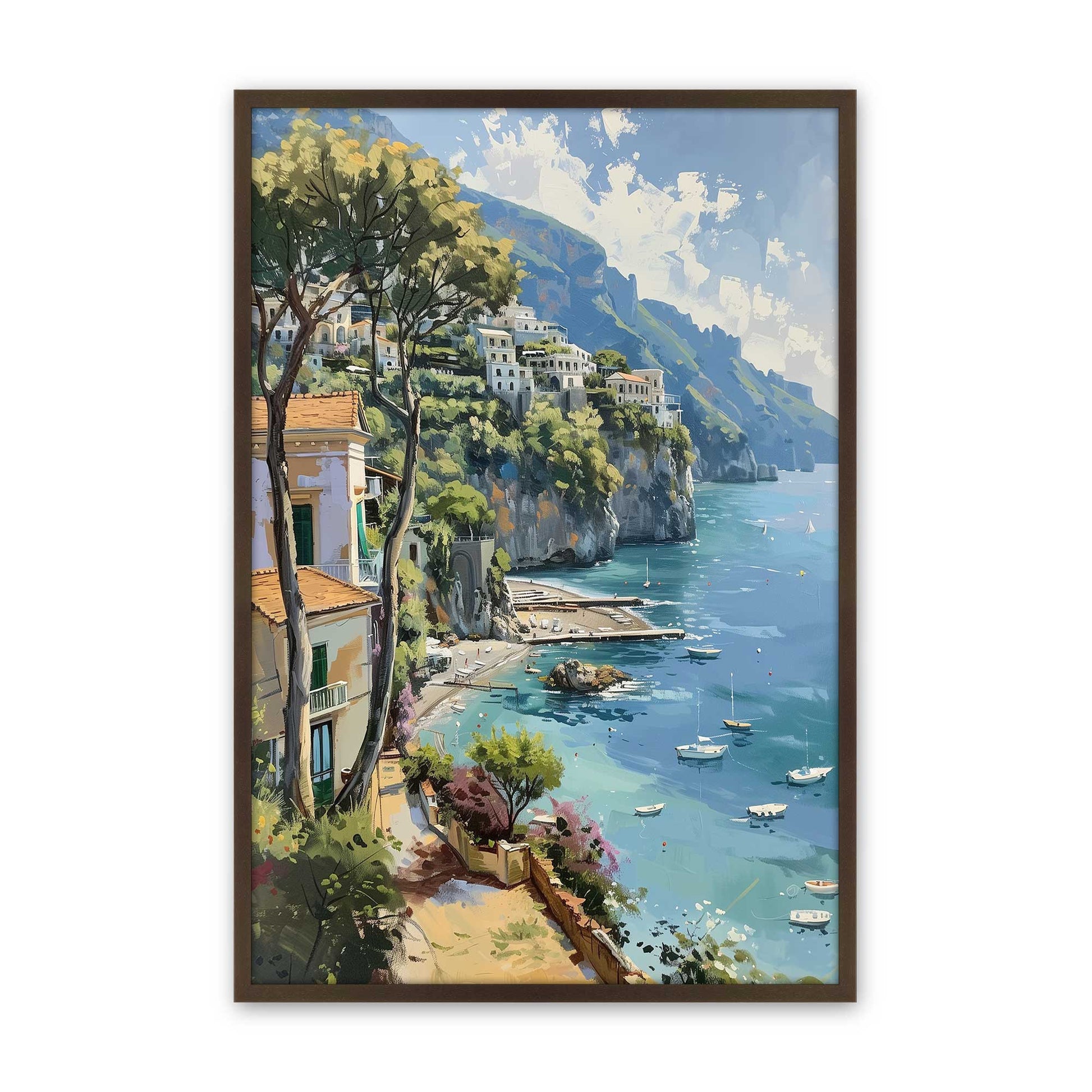 [Color:Belvinder Brown], Picture of art in a Belvinder Brown frame