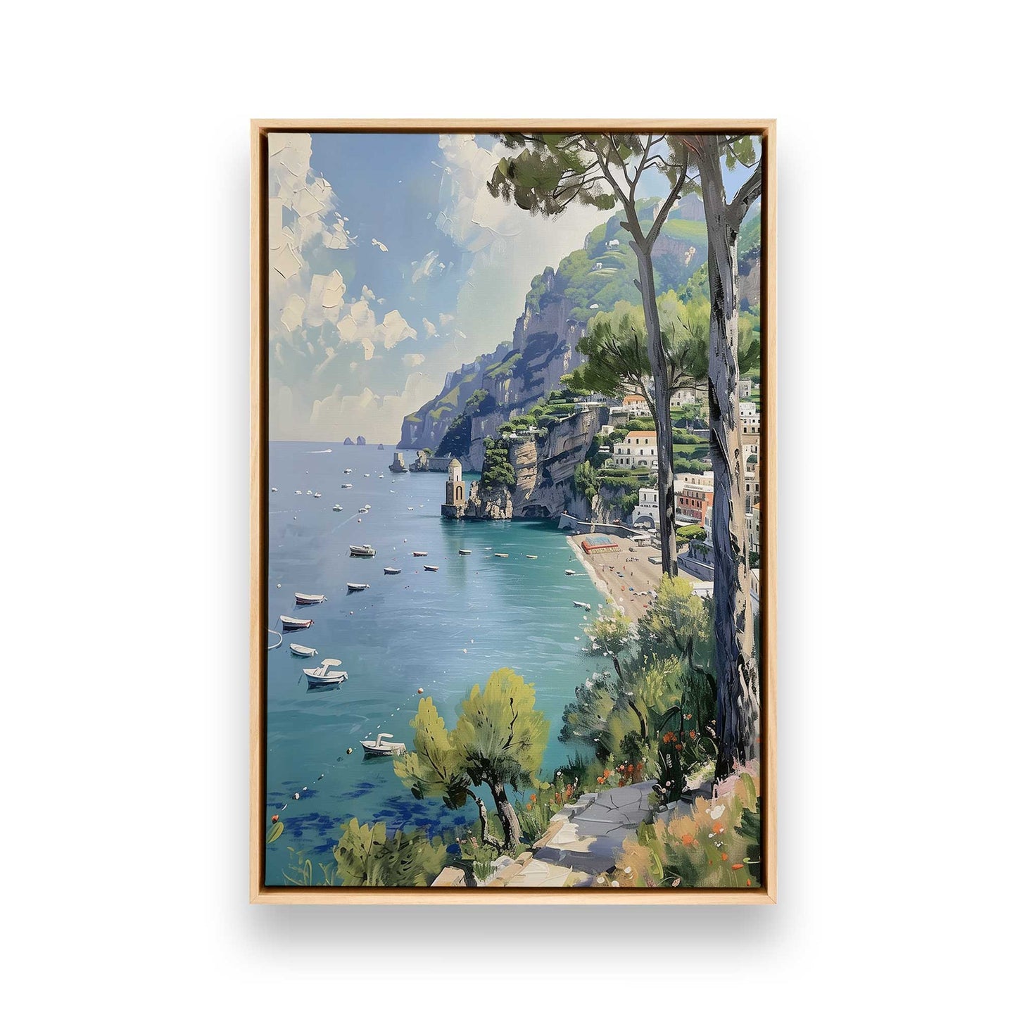 [Color:American Maple], Picture of art in a American Maple frame