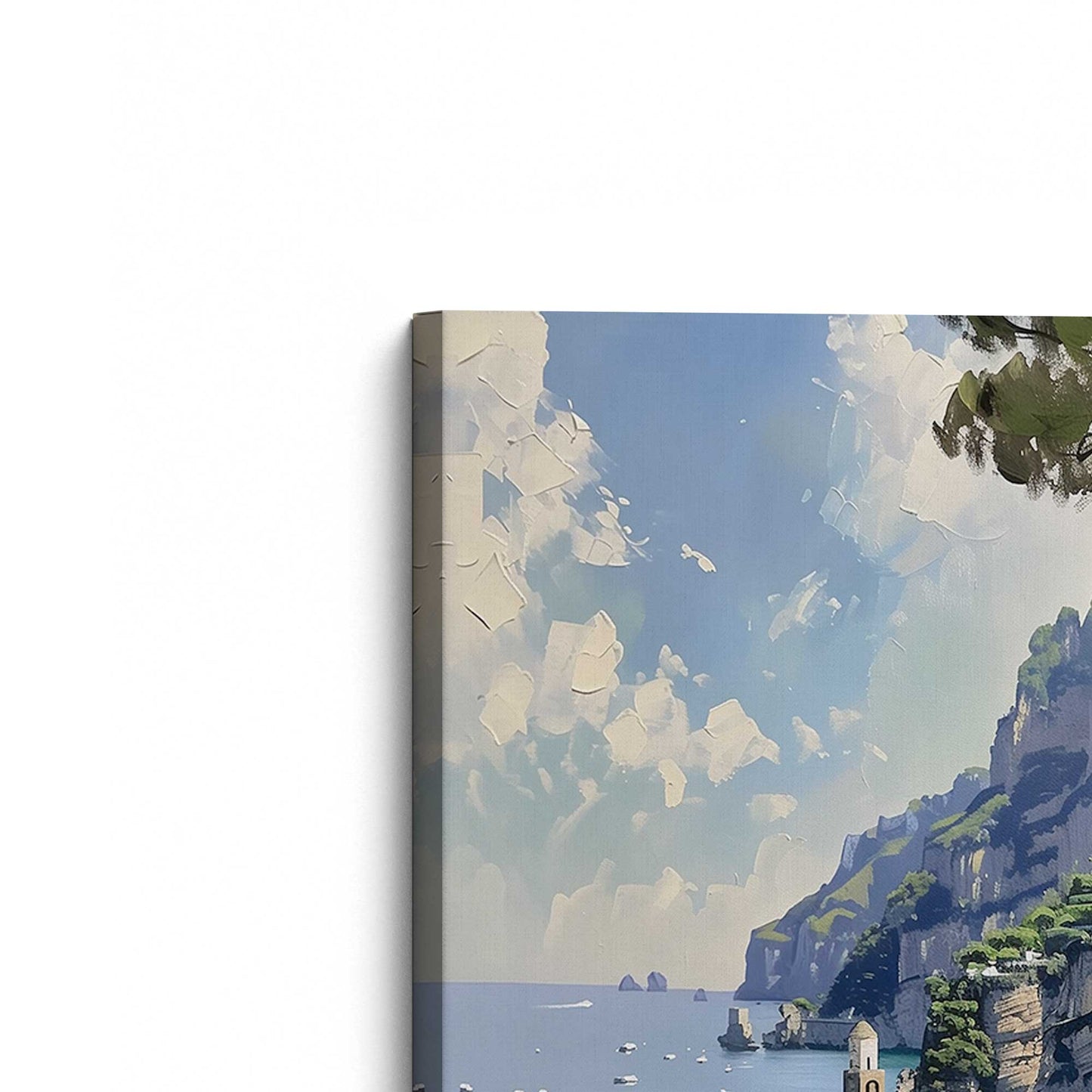 [Color:Stretched Canvas], Picture of the corner of the art