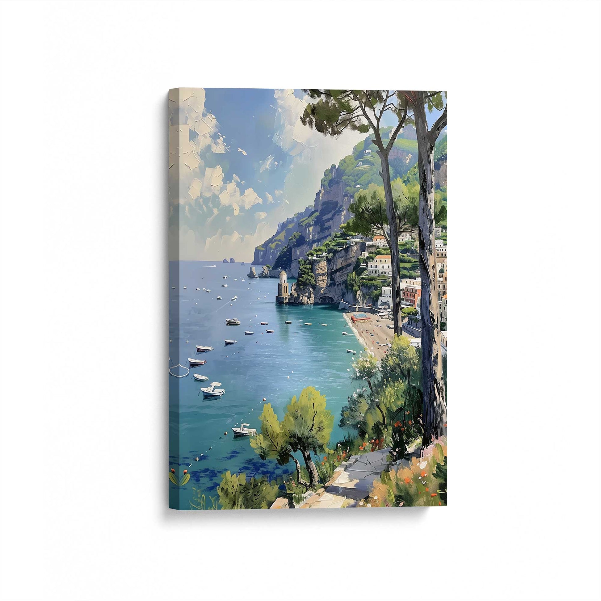 [Color:Stretched Canvas], Picture of art at an angle