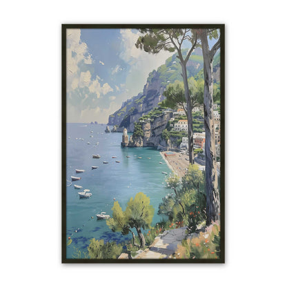 [Color:Satin Black], Picture of art in a Satin Black frame