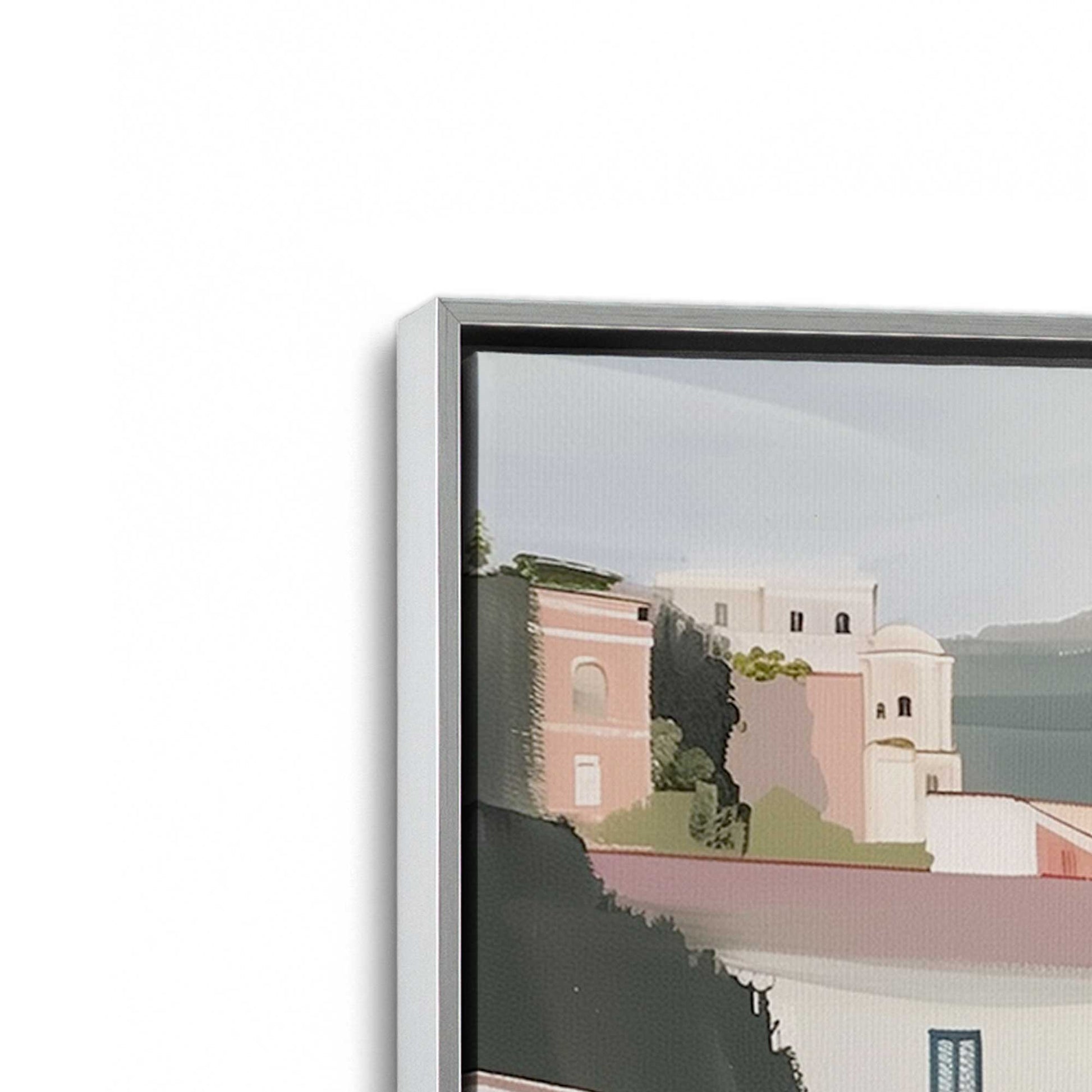[Color:Polished Chrome], Picture of art in a Polished Chrome frame at an angle