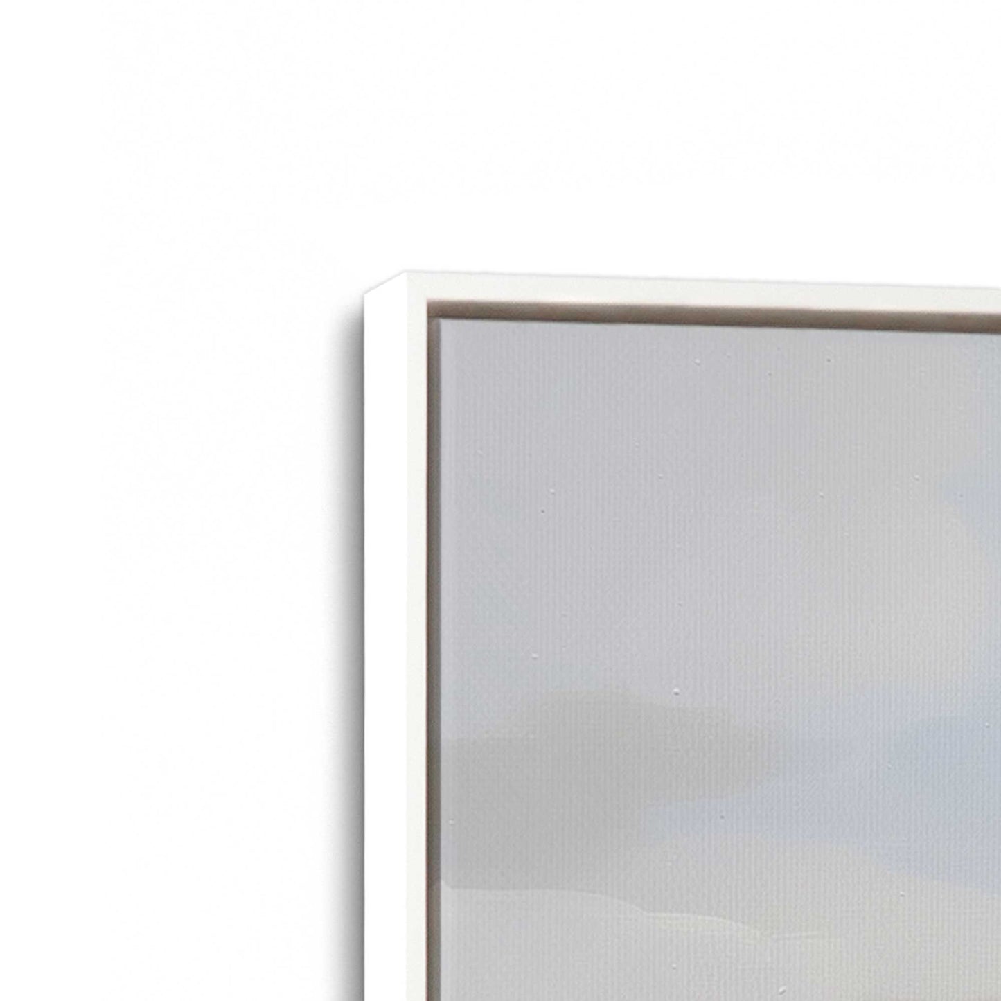 [Color:Opaque White], Picture of art in a White frame at an angle