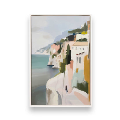 [Color:Opaque White], Picture of art in a White frame
