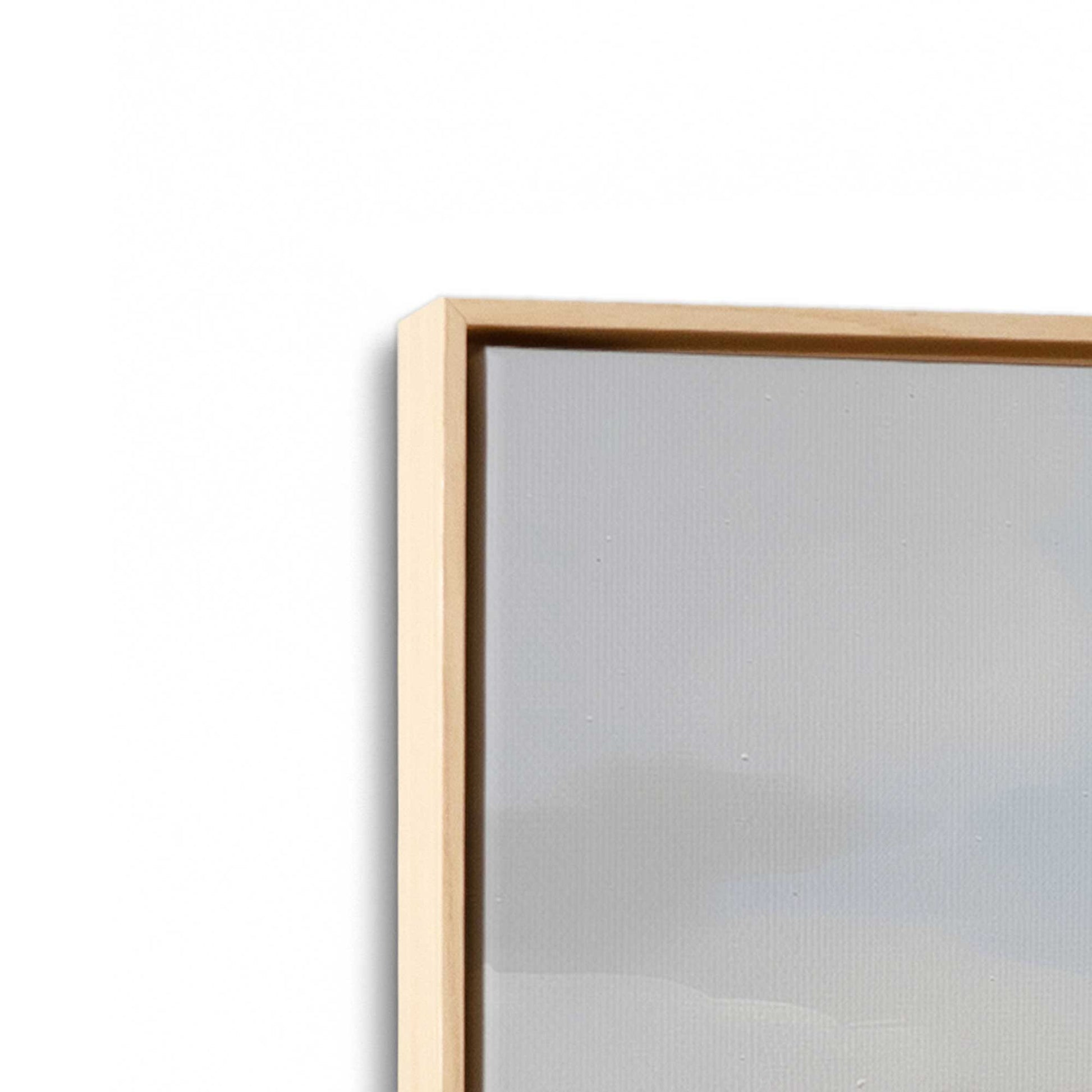 [Color:American Maple], Picture of art in a American Maple frame at an angle
