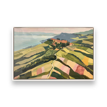 [Color:Opaque White], Picture of art in a White frame