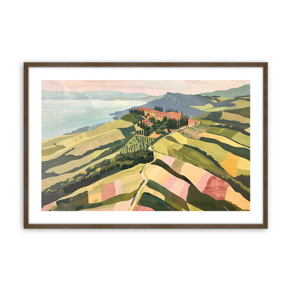 [Color:Walnut], Picture of art in a Walnut frame