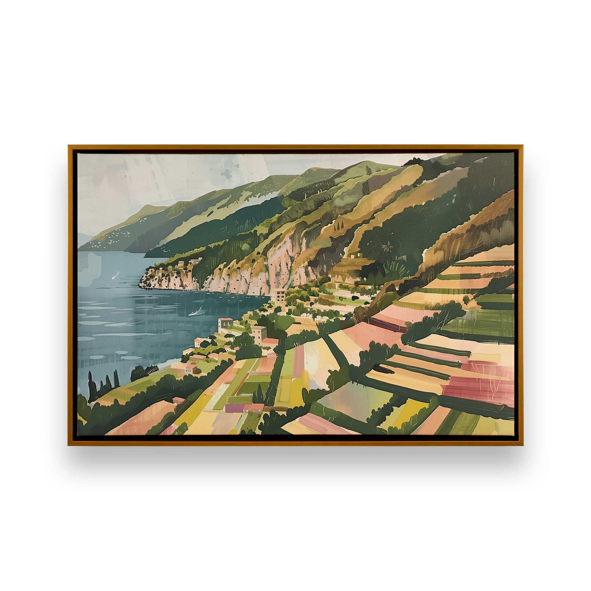 [Color:Polished Gold], Picture of art in a Polished Gold frame