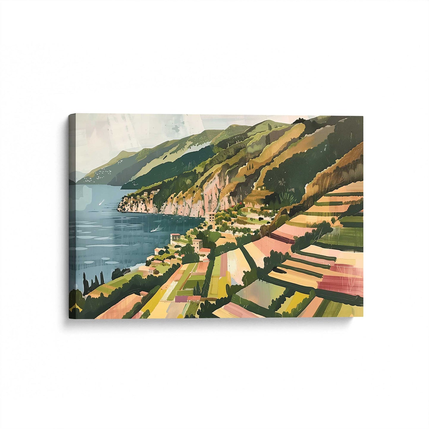 [Color:Stretched Canvas], Picture of art at an angle