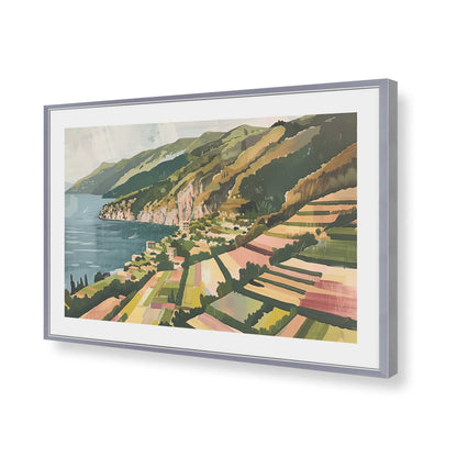 [Color:Polished Chrome], Picture of art in a Polished Chrome frame of the corner