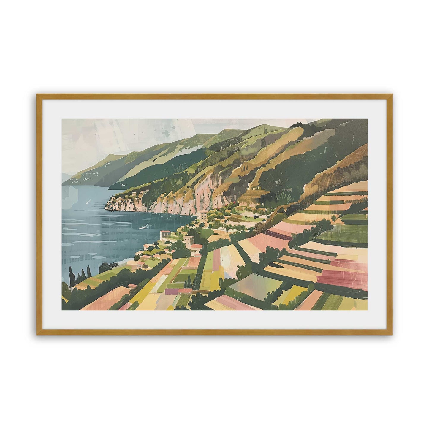 [Color:Polished Gold], Picture of art in a Polished Gold frame