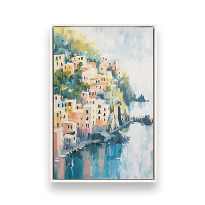 [Color:Opaque White], Picture of art in a White frame