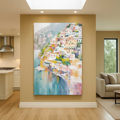 [Color:Stretched Canvas], Picture of art in a room