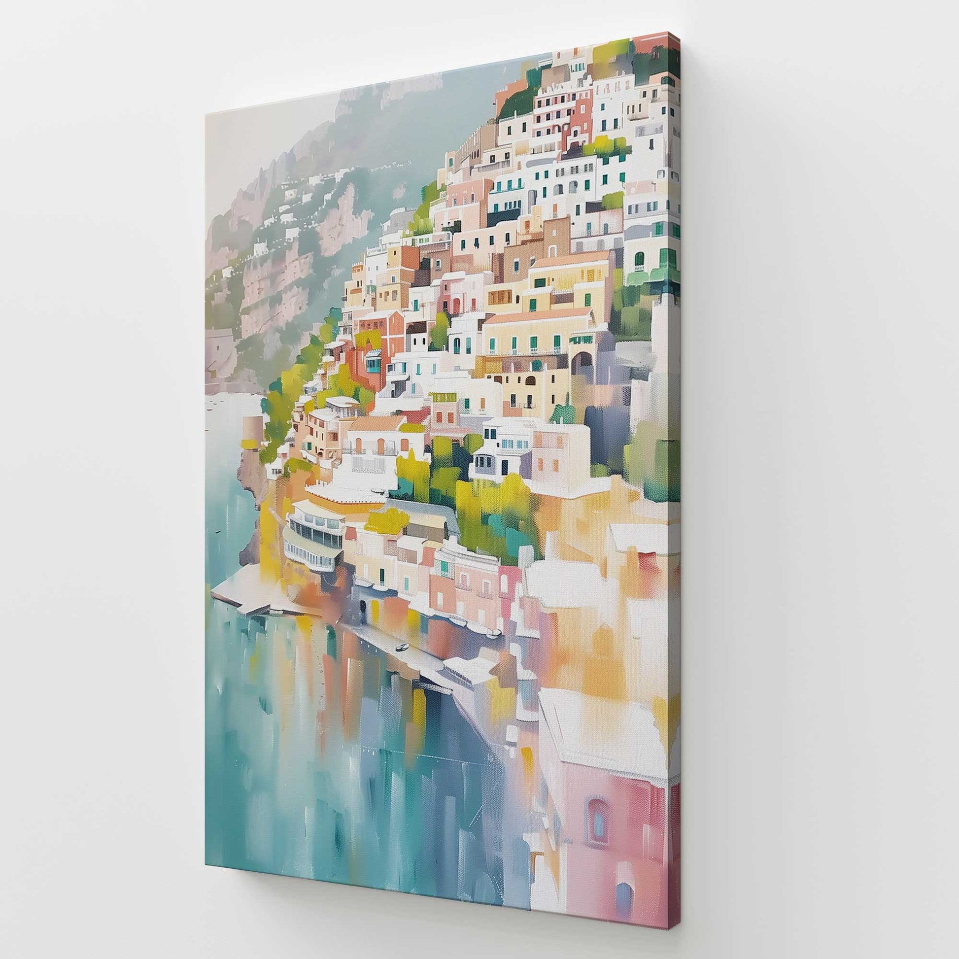 [Color:Stretched Canvas], Picture of art at an angle