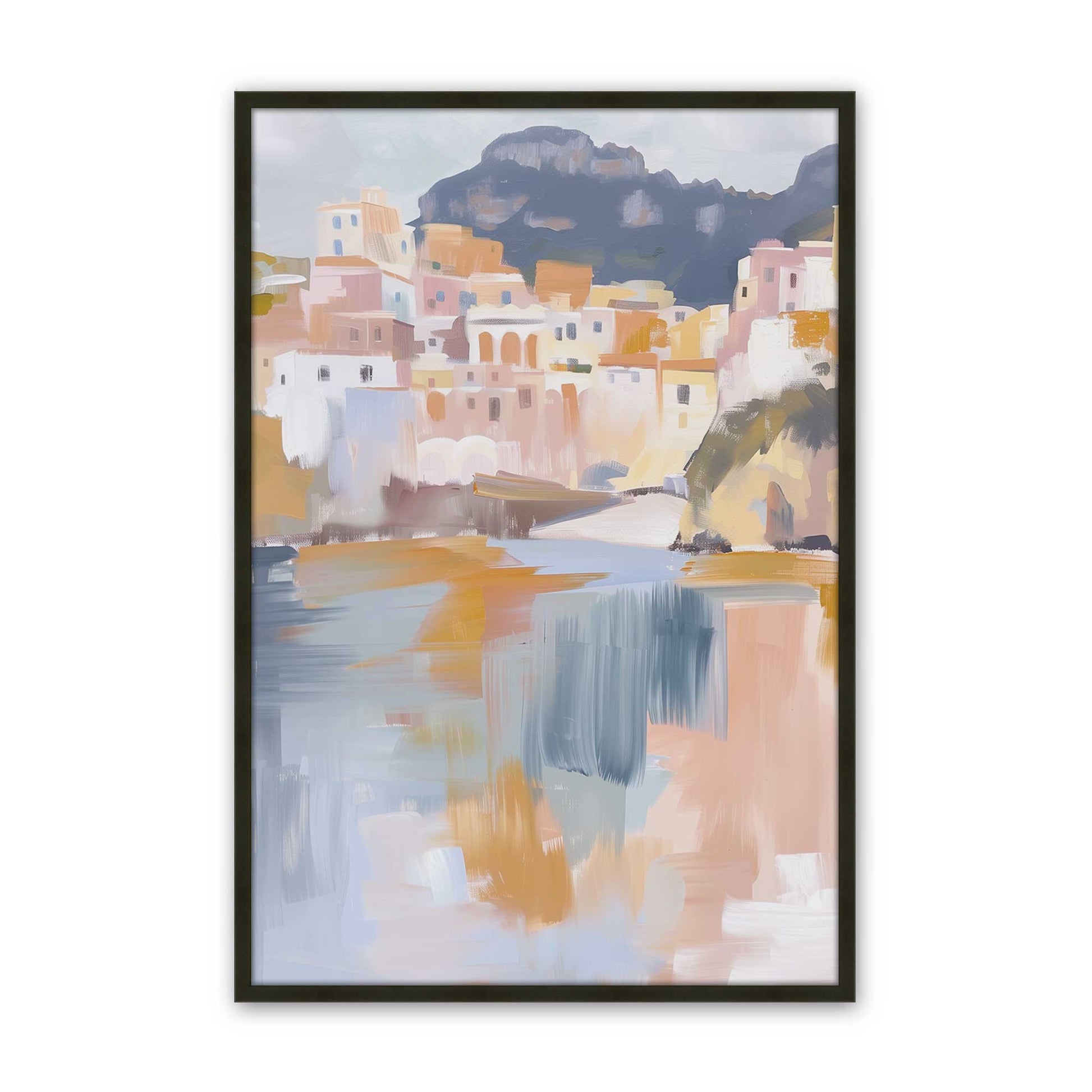 [Color:Satin Black], Picture of art in a Satin Black frame