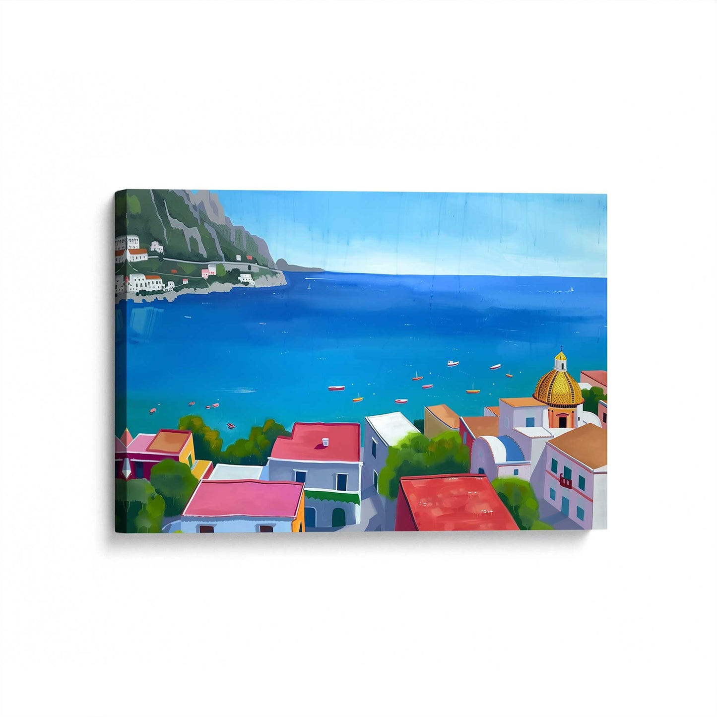 [Color:Stretched Canvas], Picture of art at an angle