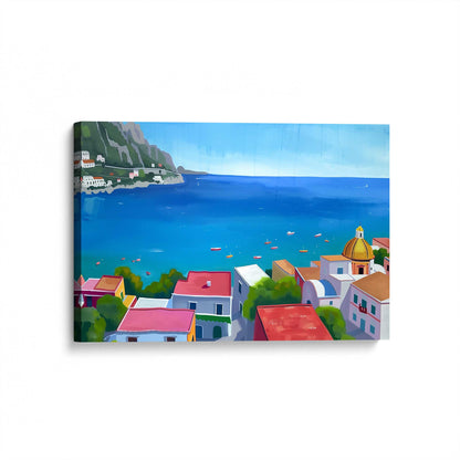 [Color:Stretched Canvas], Picture of art at an angle