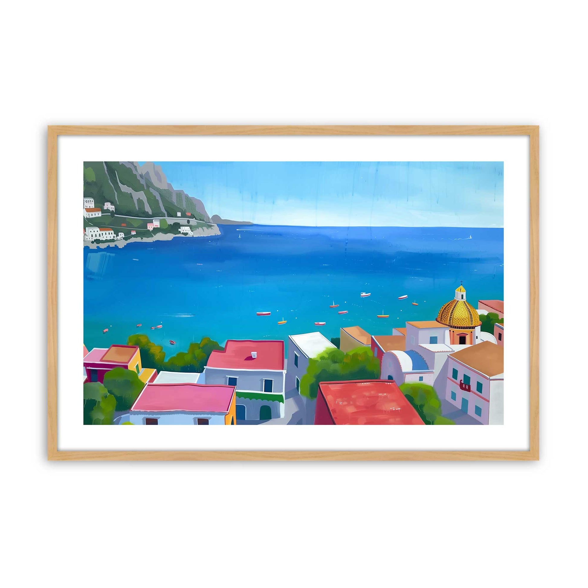 [Color:American Maple], Picture of art in a American Maple frame