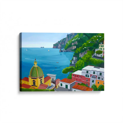[Color:Stretched Canvas], Picture of art at an angle