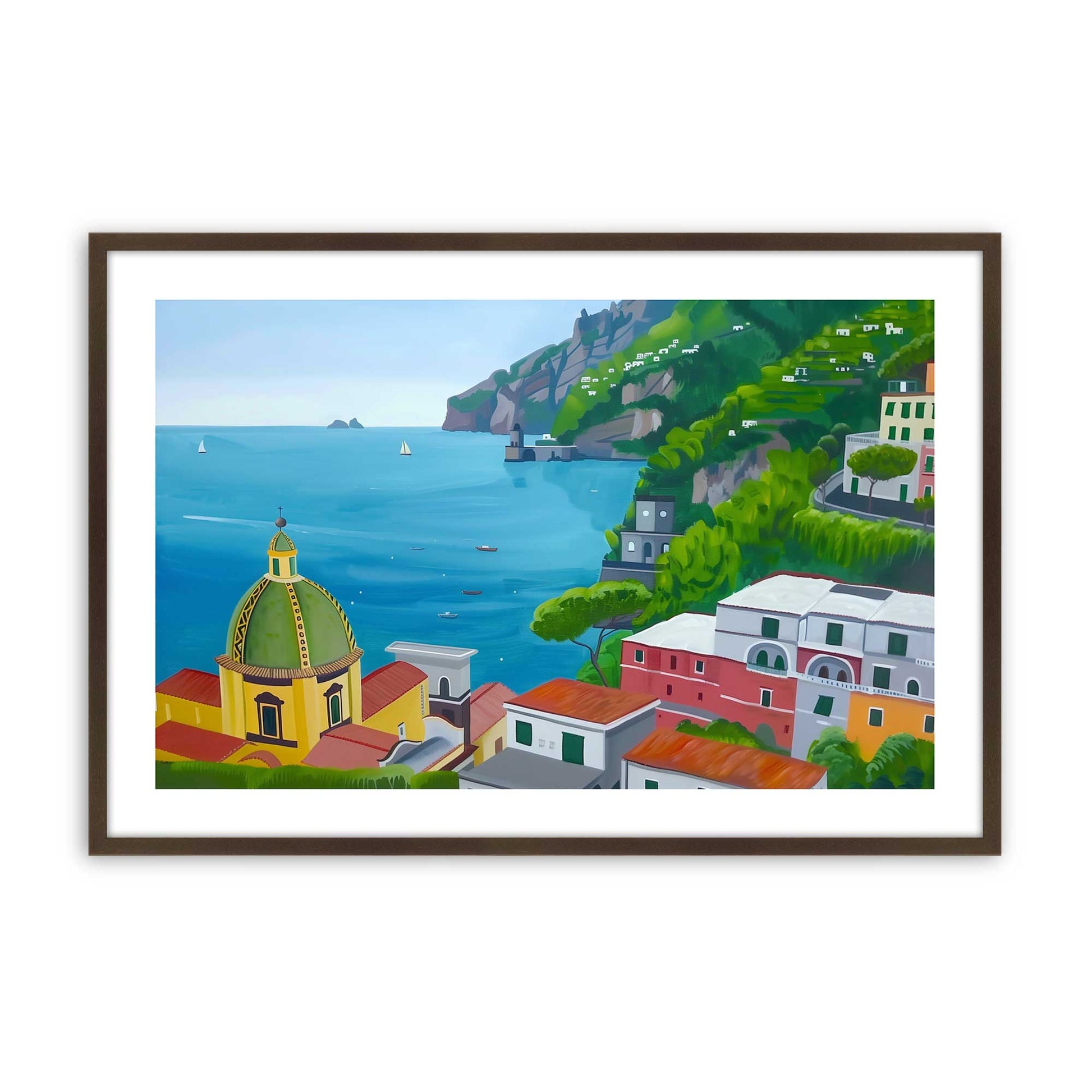 [Color:Belvinder Brown], Picture of art in a Belvinder Brown frame