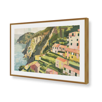 [Color:Polished Gold], Picture of art in a Polished Gold frame of the corner