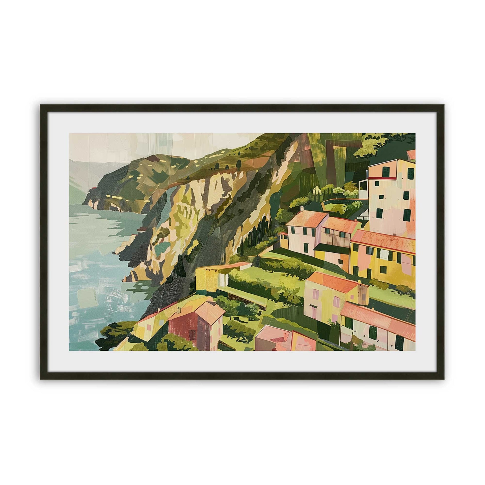 [Color:Satin Black], Picture of art in a Satin Black frame