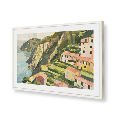 [Color:Opaque White], Picture of art in a Opaque White frame of the corner