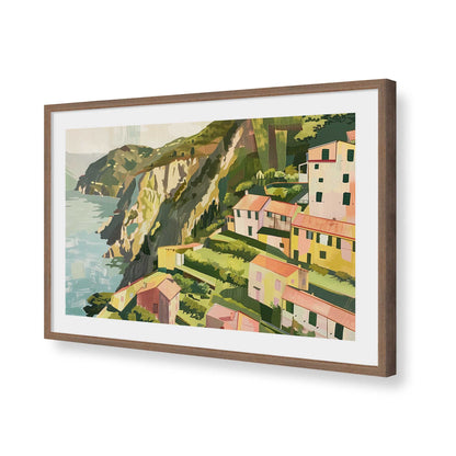 [Color:Walnut], Picture of art in a Walnut frame of the corner