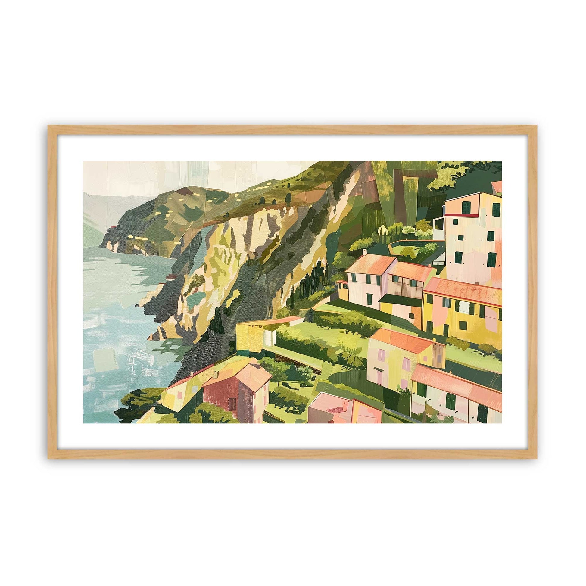 [Color:American Maple], Picture of art in a American Maple frame