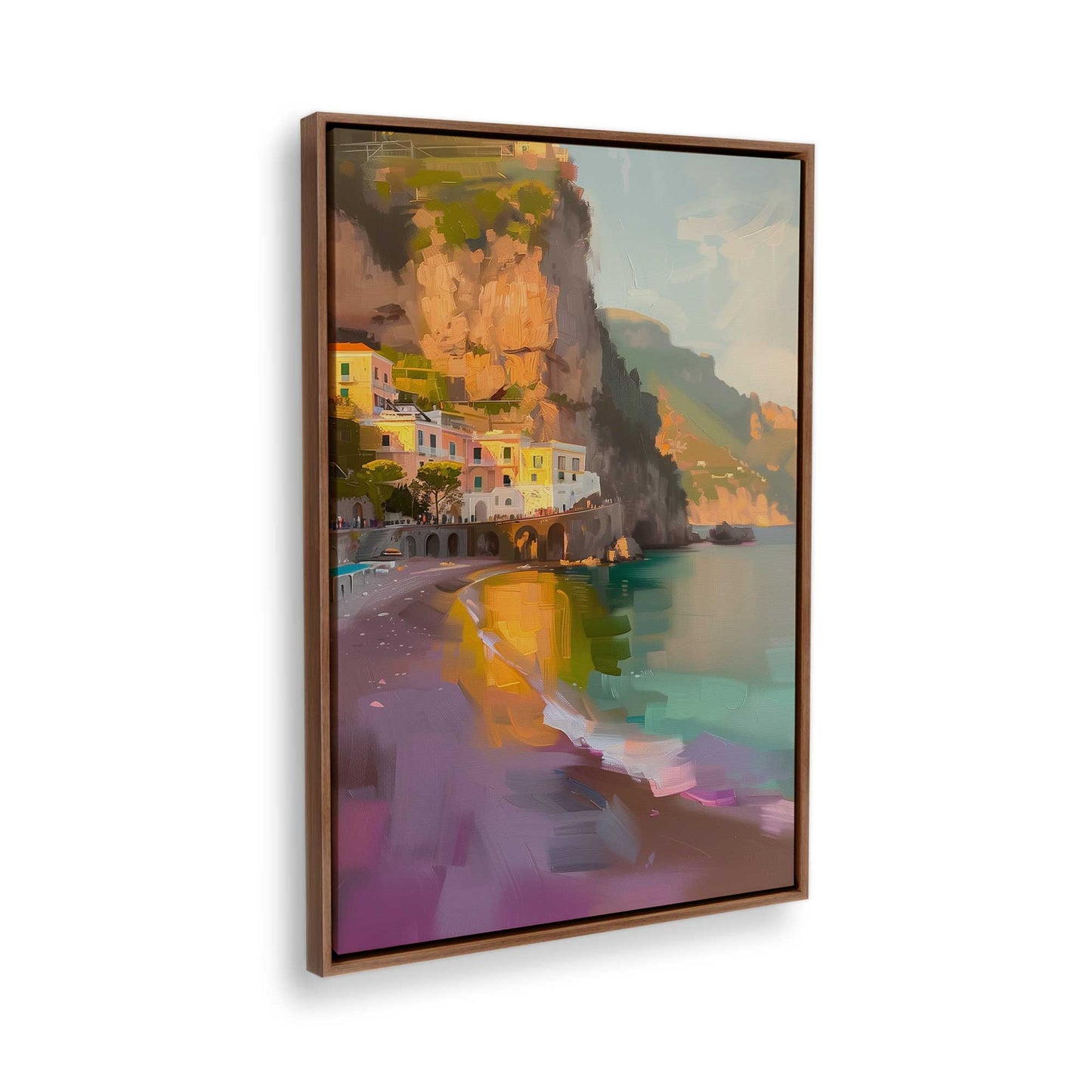 [Color:Walnut], Picture of the corner of the art