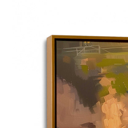 [Color:Polished Gold], Picture of art in a Polished Gold frame at an angle