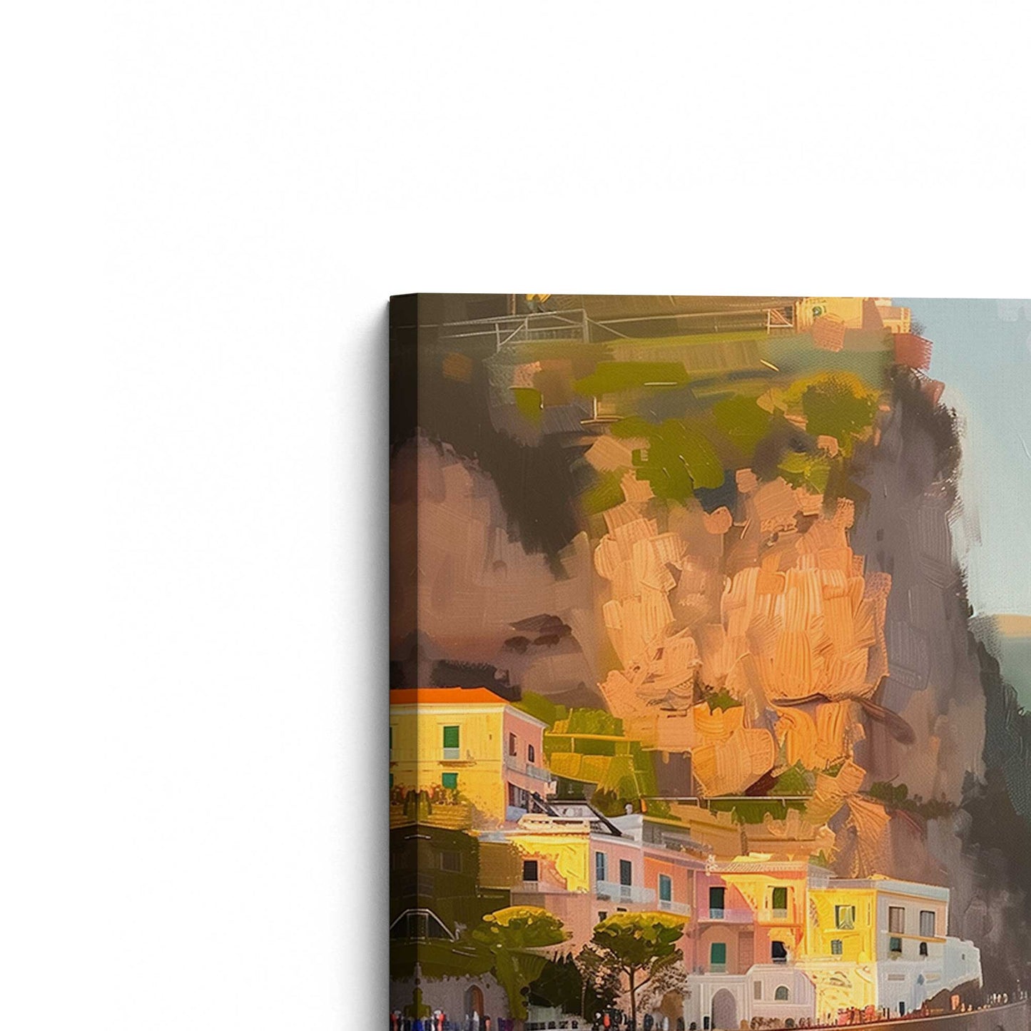 [Color:Stretched Canvas], Picture of the corner of the art