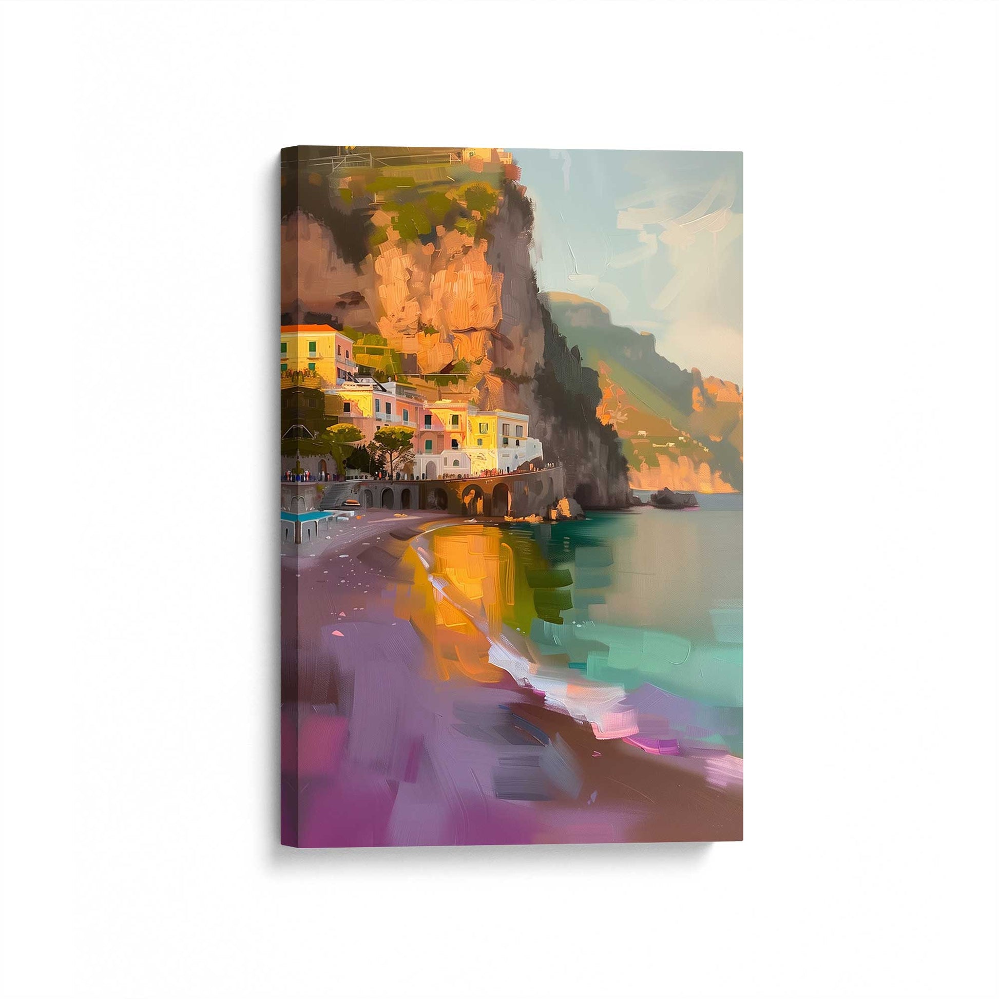 [Color:Stretched Canvas], Picture of art at an angle