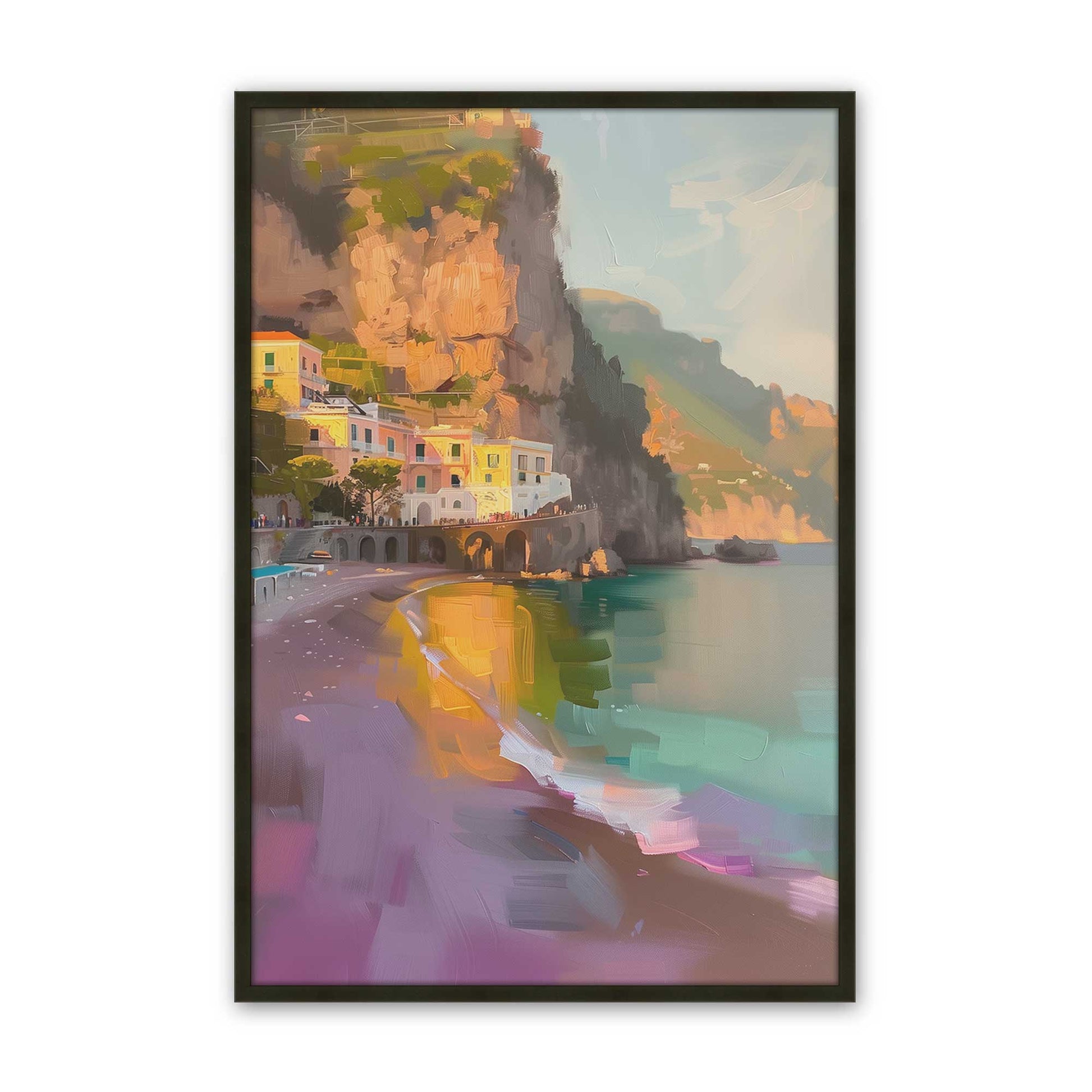 [Color:Satin Black], Picture of art in a Satin Black frame