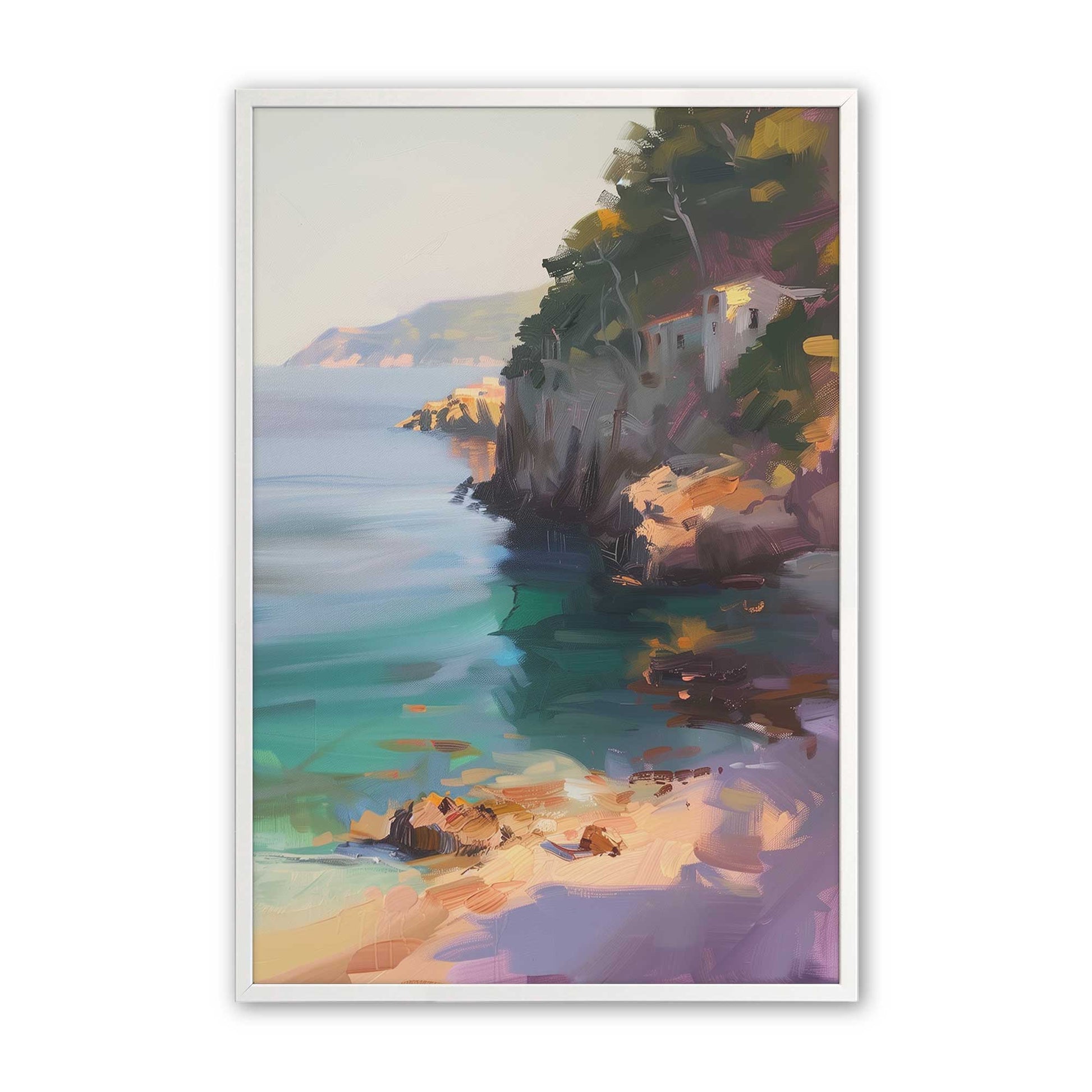 [Color:Opaque White], Picture of art in a Opaque White frame