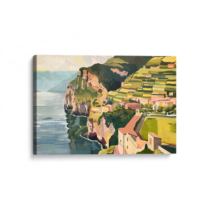 [Color:Stretched Canvas], Picture of art at an angle