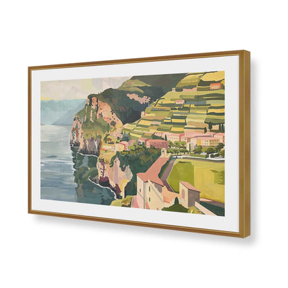 [Color:Polished Gold], Picture of art in a Polished Gold frame of the corner