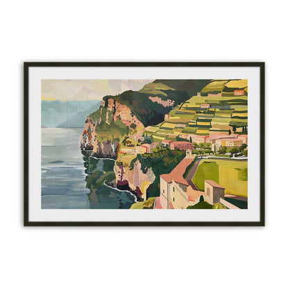 [Color:Satin Black], Picture of art in a Satin Black frame