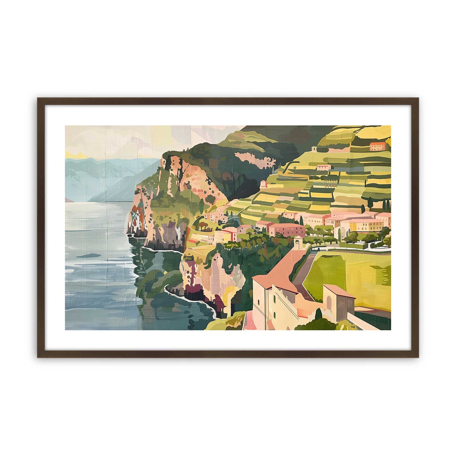 [Color:Belvinder Brown], Picture of art in a Belvinder Brown frame