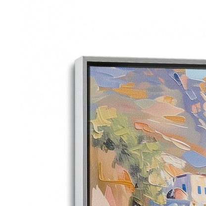 [Color:Polished Chrome], Picture of art in a Polished Chrome frame at an angle