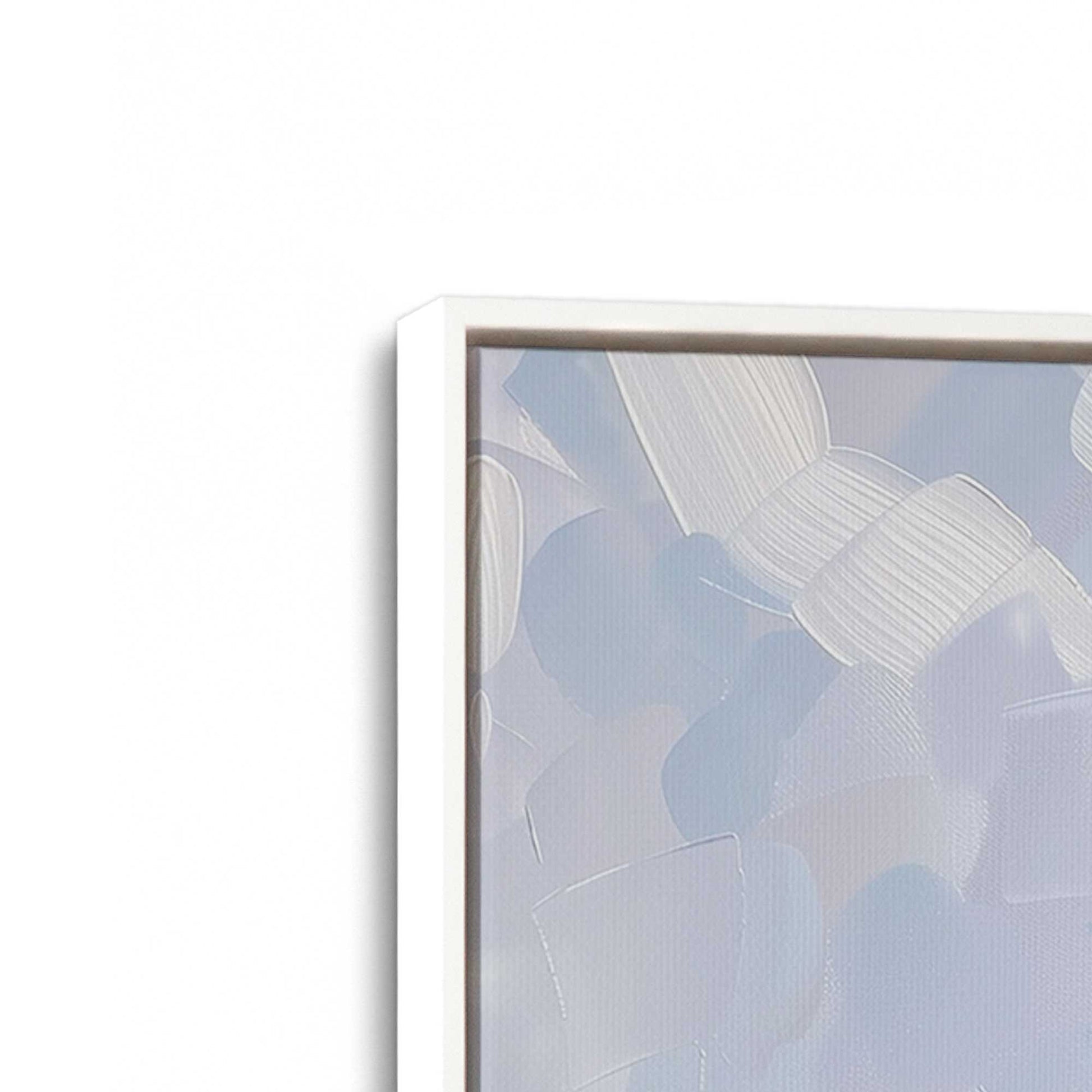 [Color:Opaque White], Picture of art in a White frame at an angle