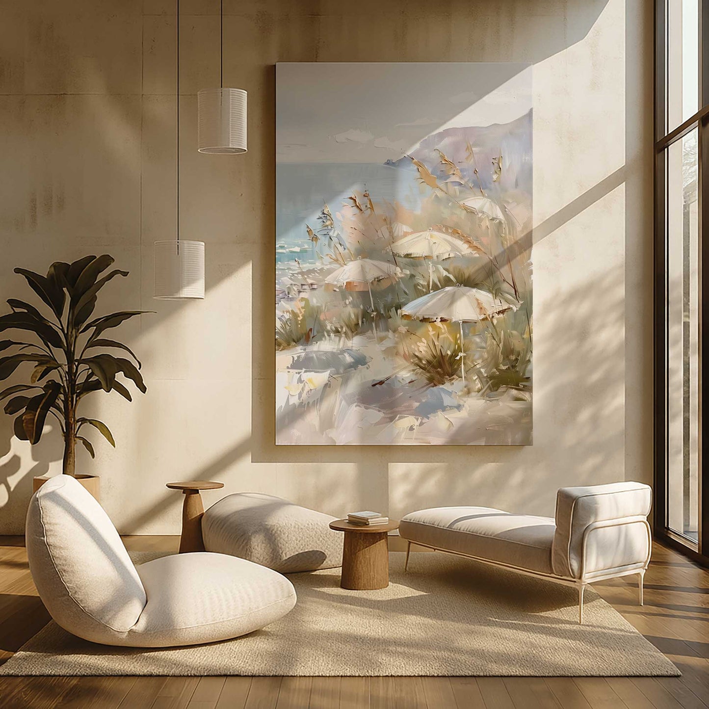 [Color:Stretched Canvas], Picture of art in a room