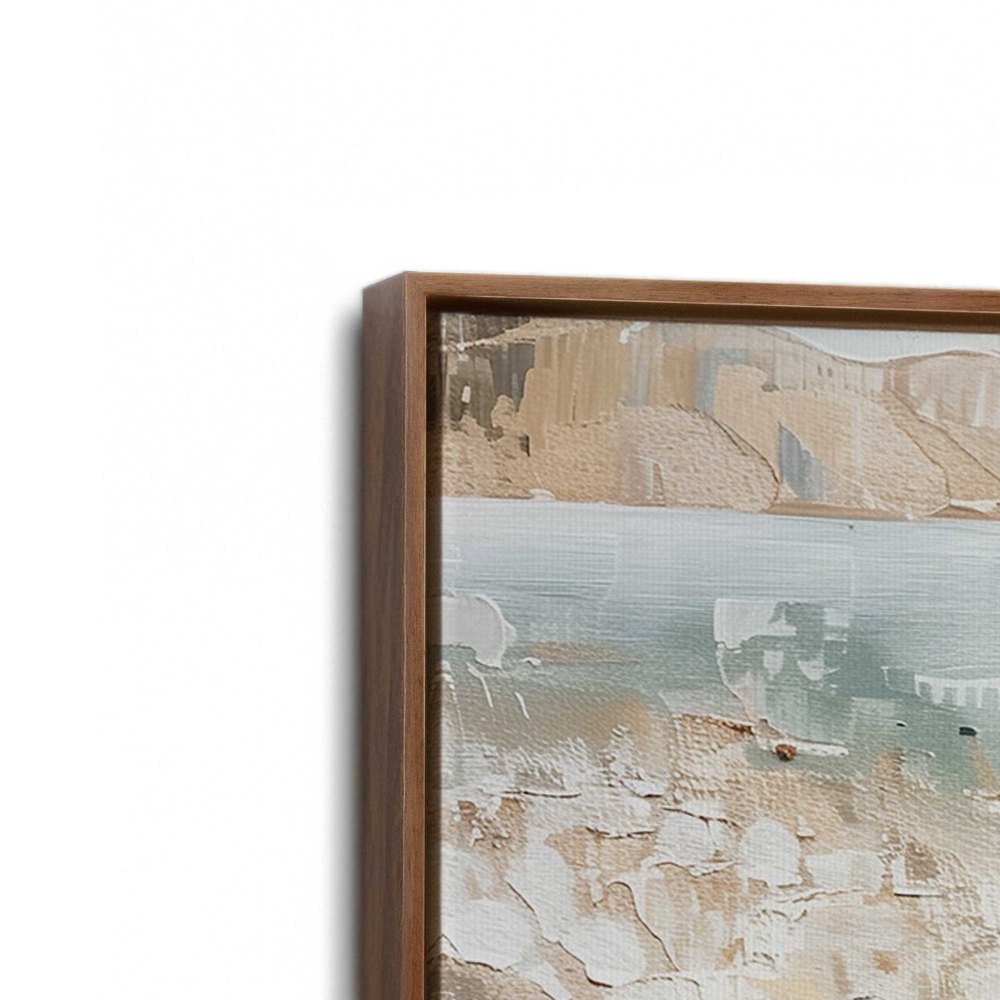 [Color:Walnut], Picture of art in a Walnut frame at an angle