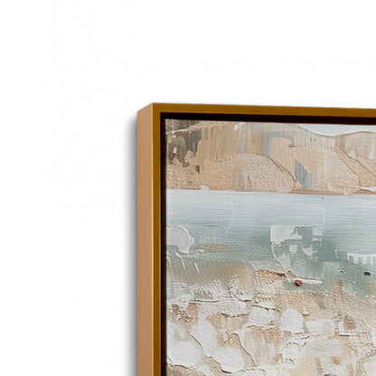 [Color:Polished Gold], Picture of art in a Polished Gold frame at an angle