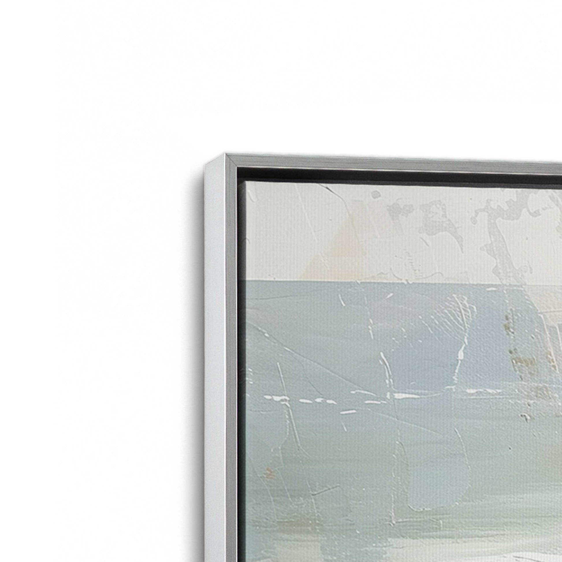 [Color:Polished Chrome], Picture of art in a Polished Chrome frame at an angle