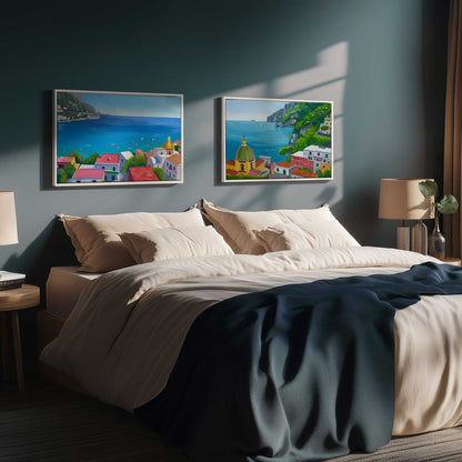 [Color:Opaque White], Picture of art in a White frame