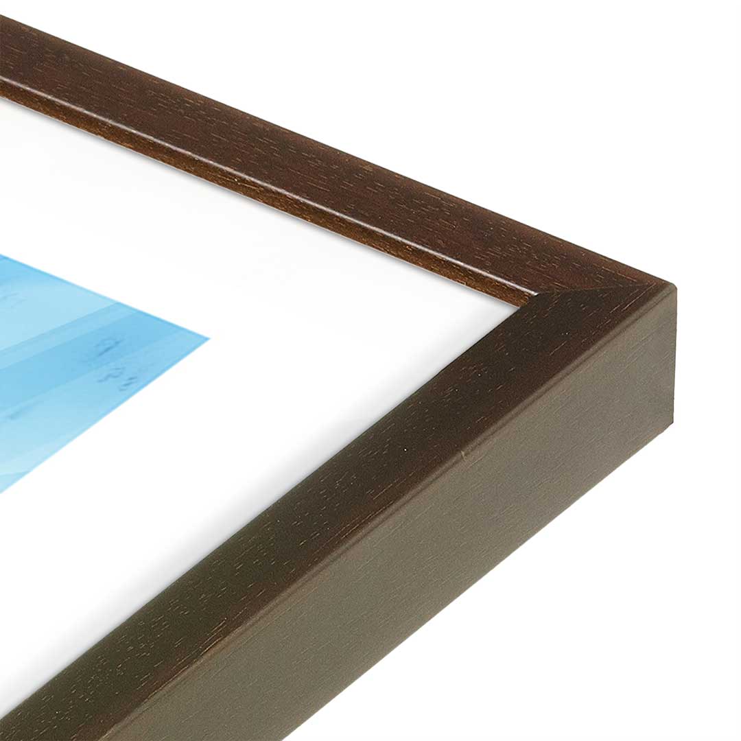 [Color:Belvinder Brown], Picture of art in a Belvinder Brown frame of the corner