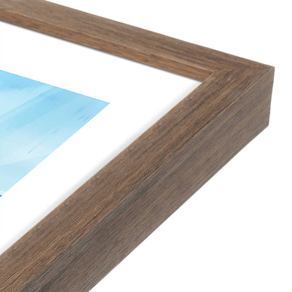 [Color:Walnut], Picture of art in a Walnut frame of the corner