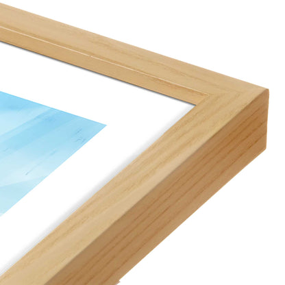 [Color:American Maple], Picture of art in a American Maple frame of the corner